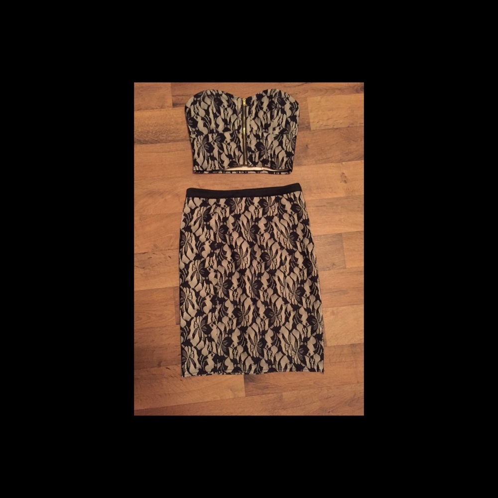 G by Guess matching skirt and crop top